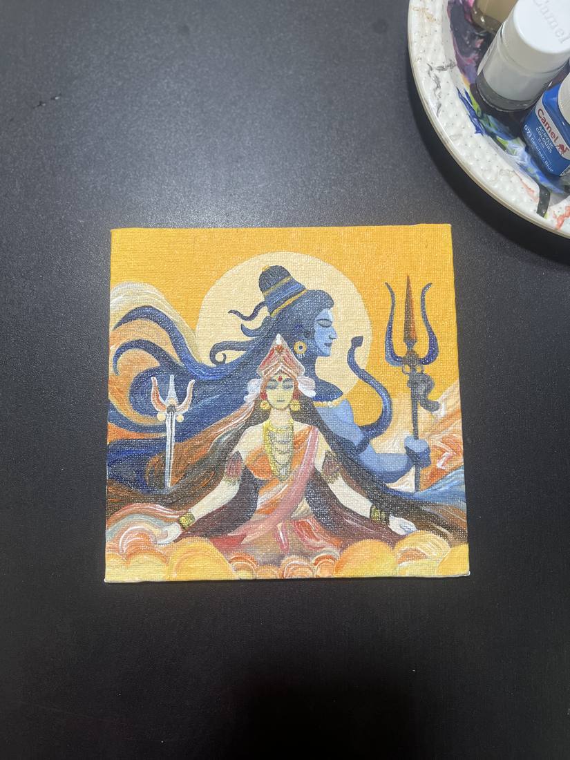 Acrylic canvas painting